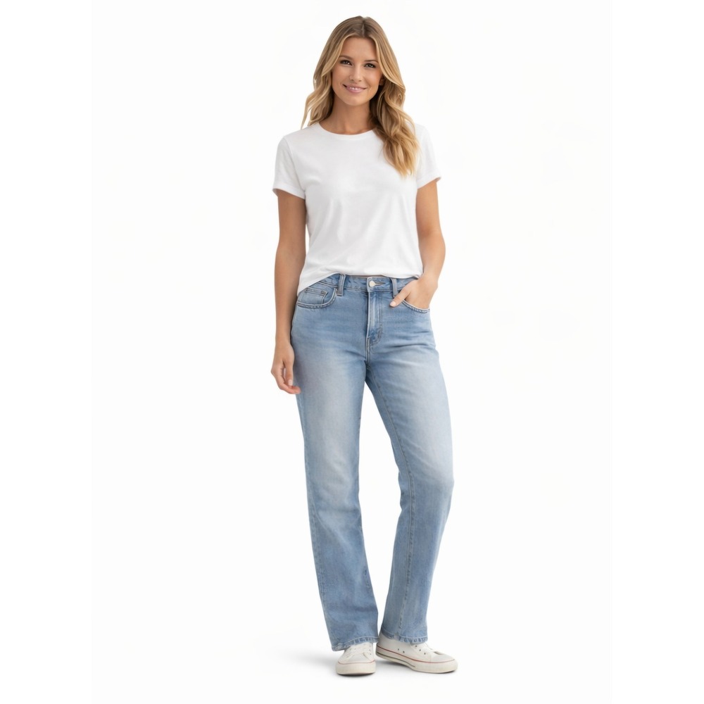 BILLABONG Light Wash Straight Leg Jeans Women's‎ Size 24 Stretch Denim